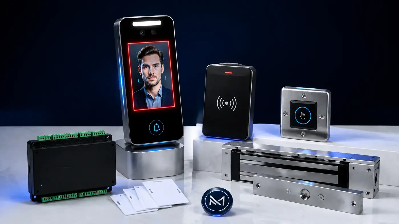 Professional face, card and biometric door access system