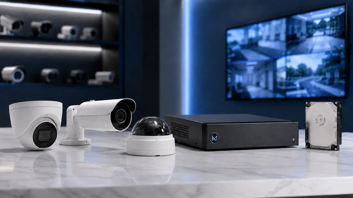 Professional CCTV cameras, recorder and surveillance storage