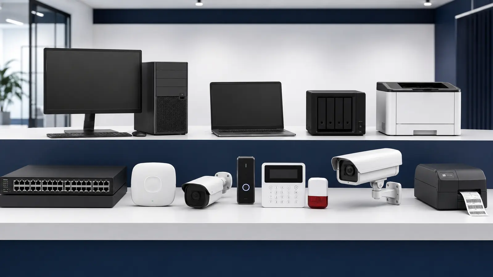 Business IT, networking, printer and security system products supplied by Mobit Solution